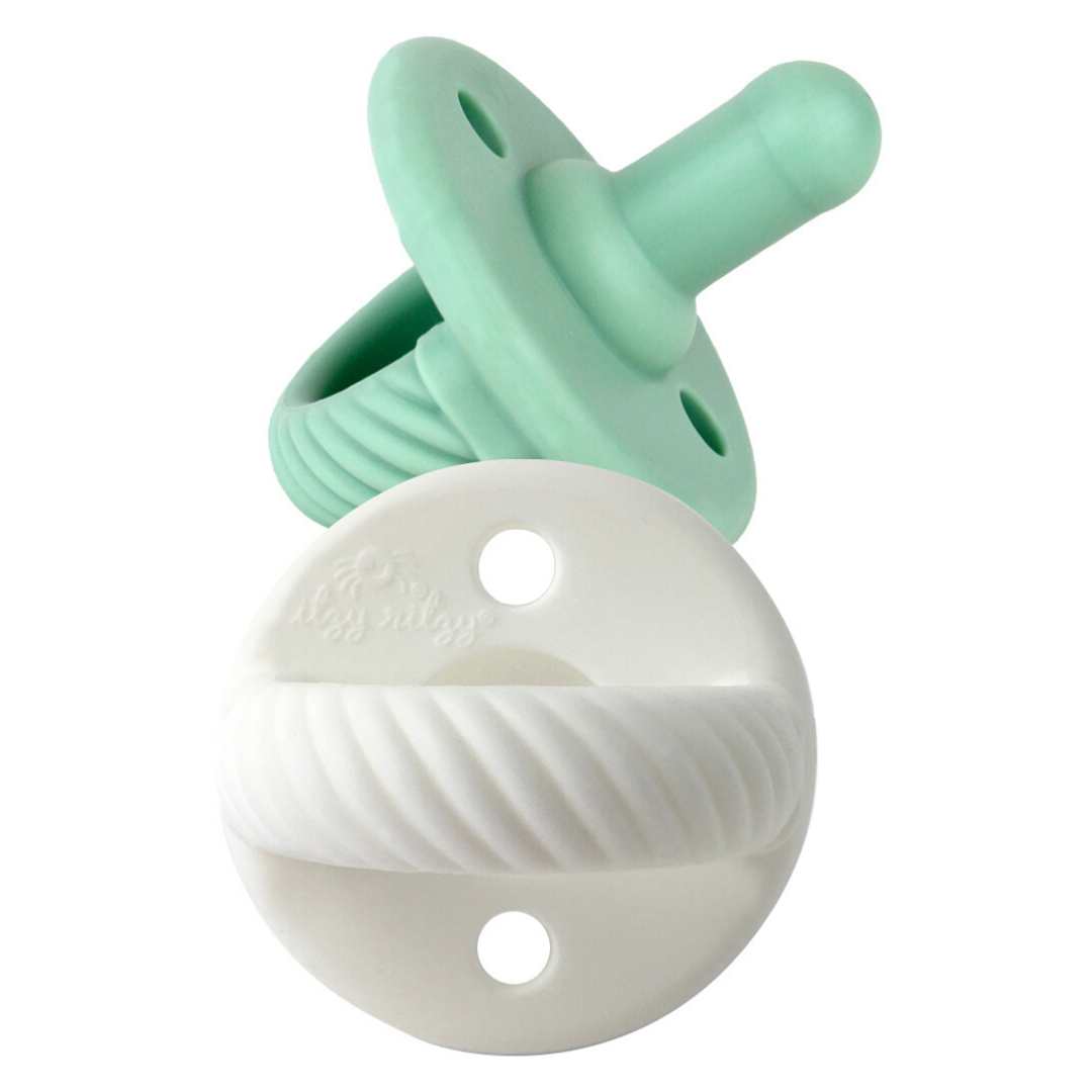 Sweetie Soother™ Pacifier Sets (2-pack): Toast + Buttercream Braids