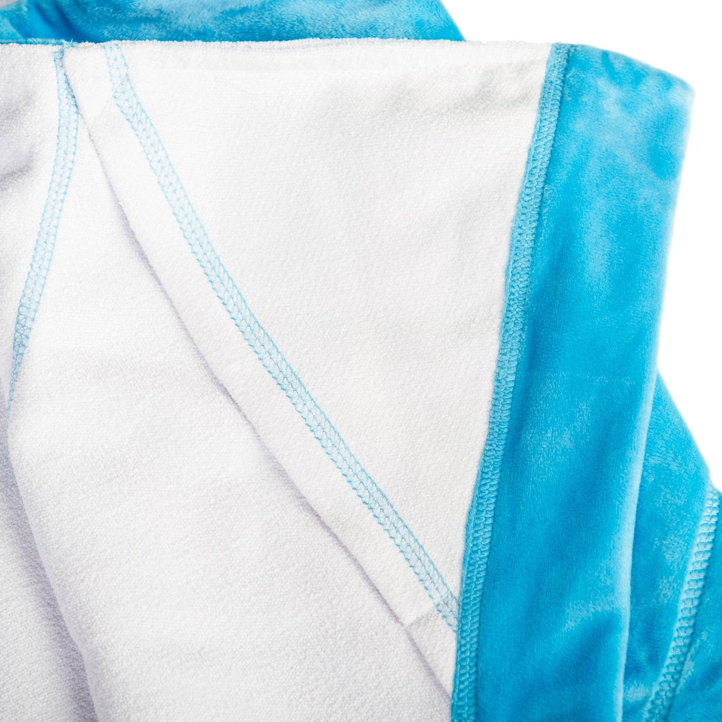 Blooming Bath Flower Hooded Towel: Blue