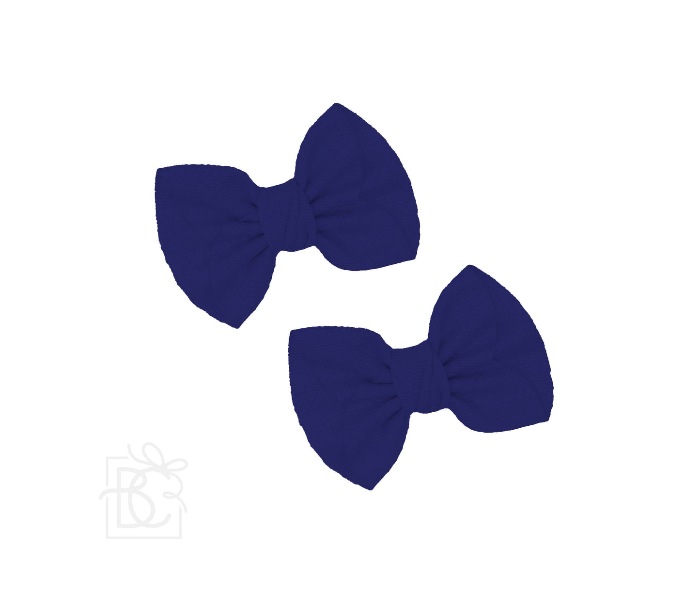 2 MINI ANNE BOWS W/CLIP: WHITE