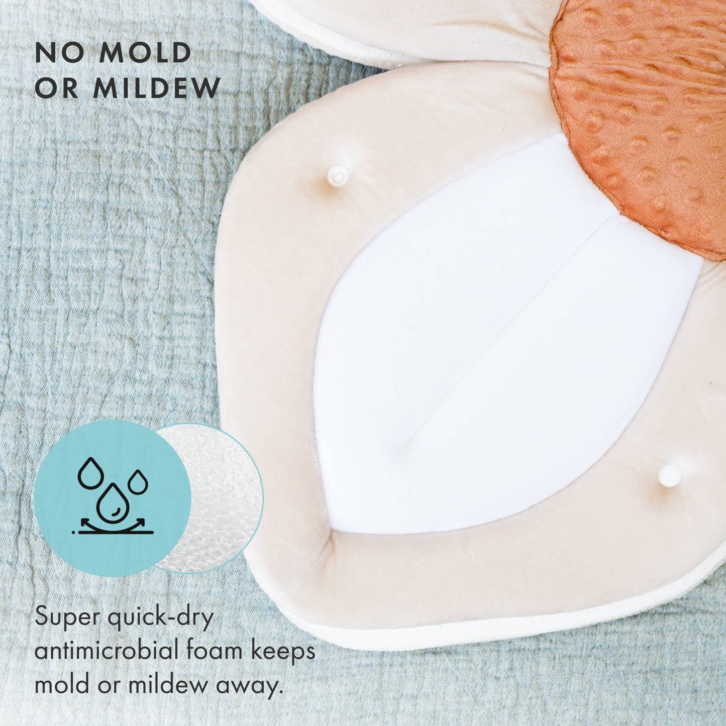 Lotus with Button Snaps: Cream/White/Olive