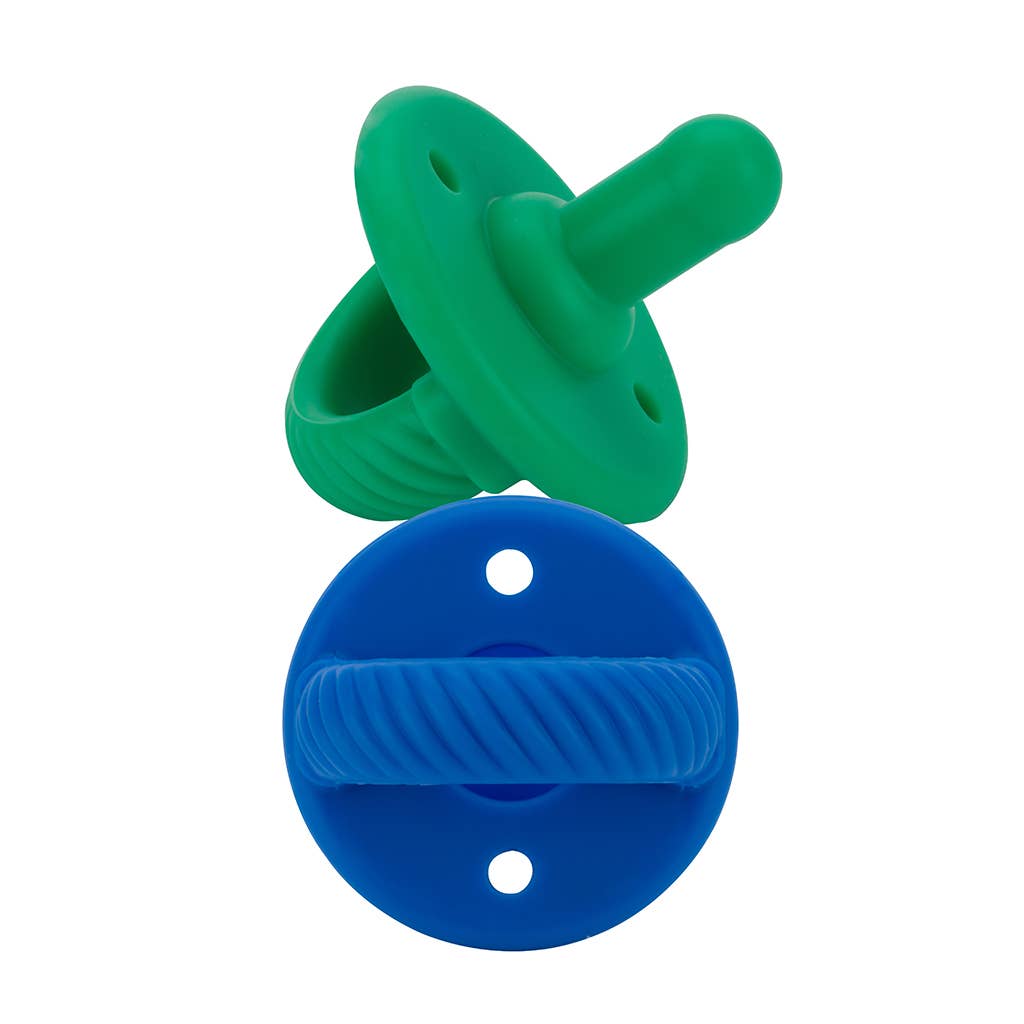 Sweetie Soother™ Pacifier Sets (2-pack): Toast + Buttercream Braids