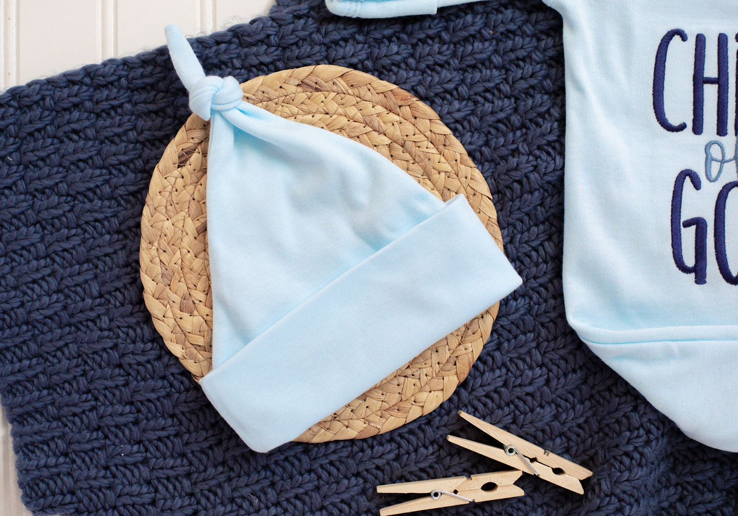 Child Of God Blue: Newborn / Romper Only