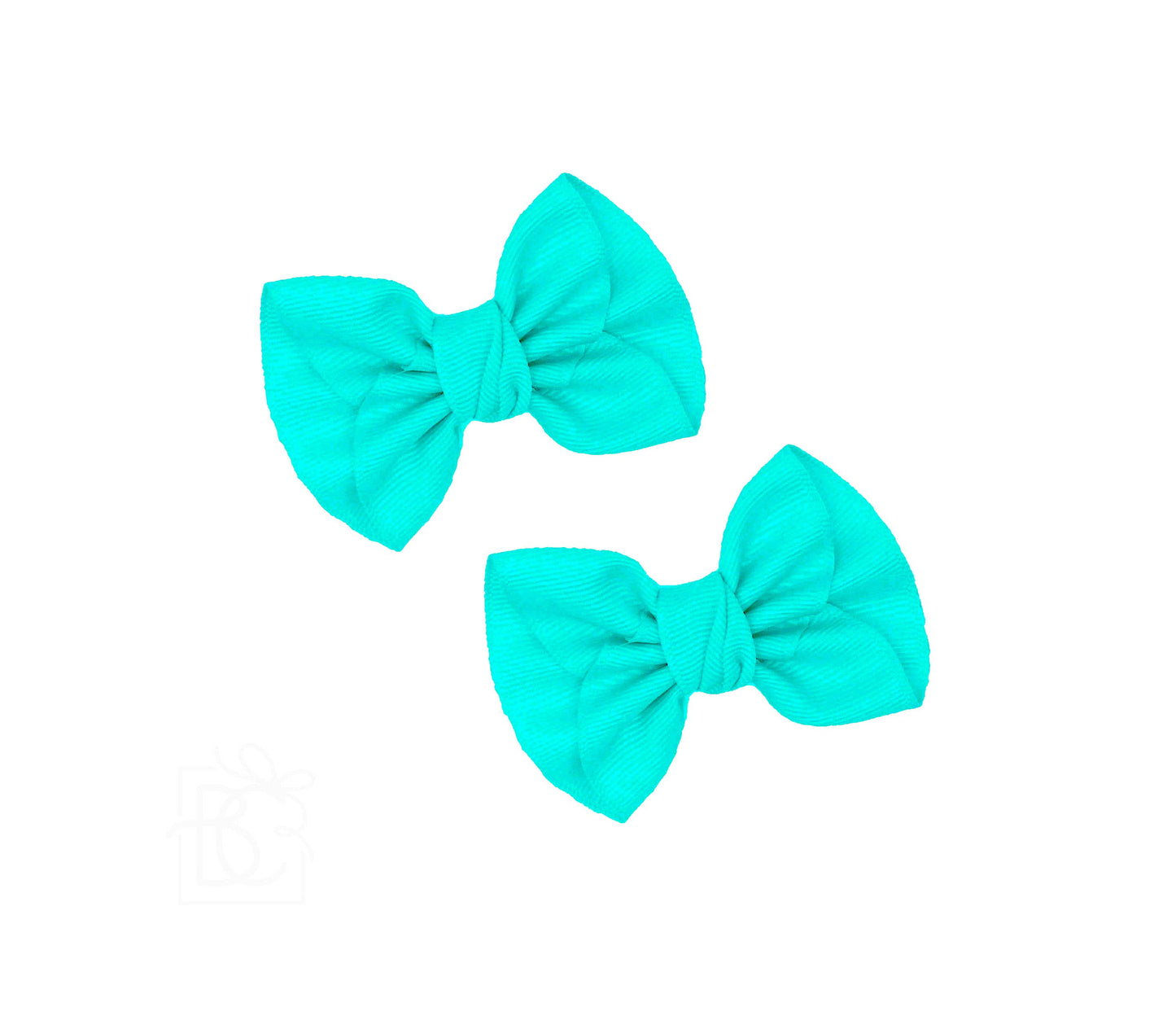 2 MINI ANNE BOWS W/CLIP: WHITE