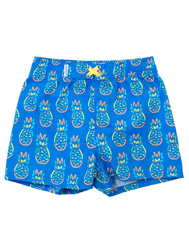 Neon Pineapples Swim Trunks