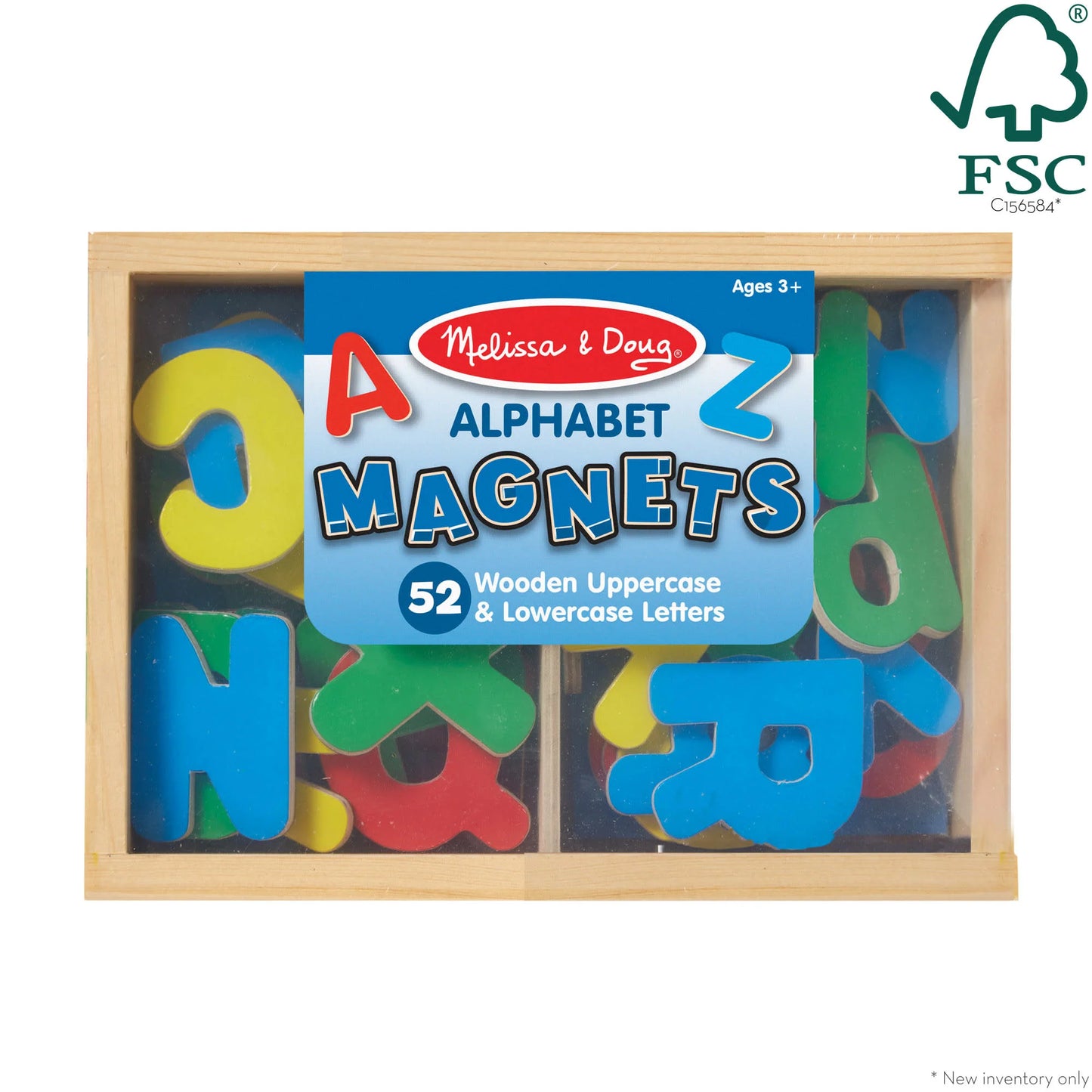 Wooden Letter Alphabet Magnets